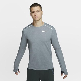 Hanorace Nike 3.0 Running Crew Barbati Gri Inchis | HXTZ-20481